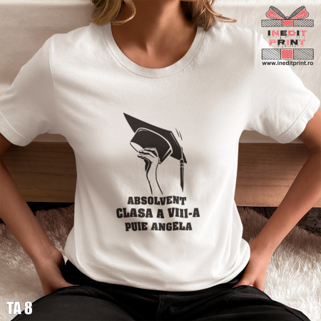 Tricouri pentru tine - Tricou personalizat absolvenți ”ABSOLVENT” TA8.2