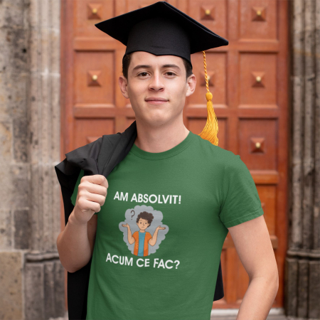 Tricou personalizat absolvenți  ”Am absolvit!” TA5.2