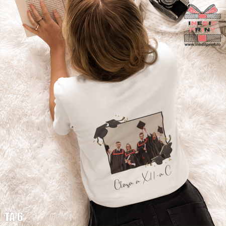 Tricouri pentru tine - Tricou personalizat absolvenți cu poză și nume TA6.2