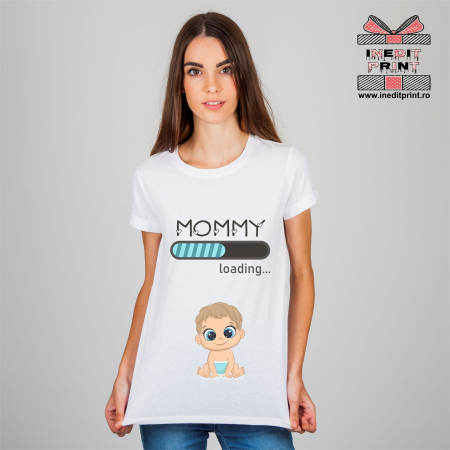 Tricouri - Tricou Personalizat Mommy loading TP162