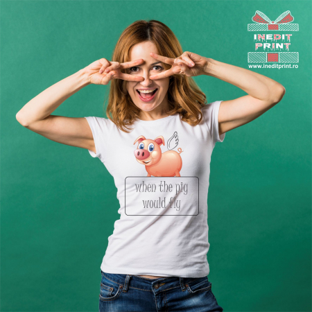 Tricouri pentru tine - Tricou Pig TP68