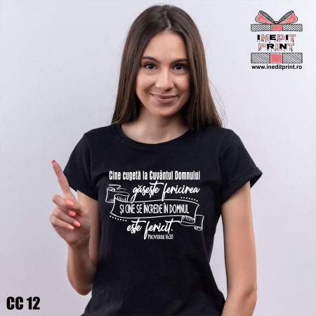 Tricouri - Tricou Verset Proverbe 16:20 CC12