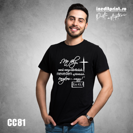 Tricou Verset Isaia 43:1 CC81 HU