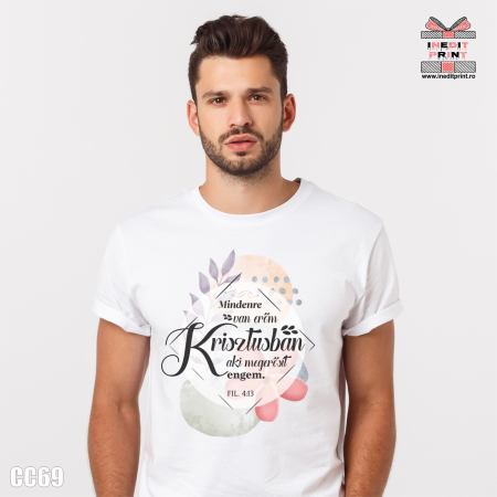 Tricouri - Tricou Verset Filipeni 4:13 CC69 HU