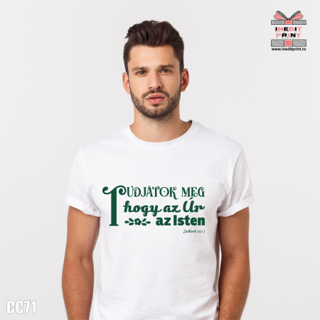 Tricouri - Tricou Verset Psalmi 100:3 CC71 HU