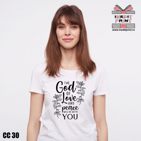 Tricouri - Tricou The God of love and peace will be with you CC30