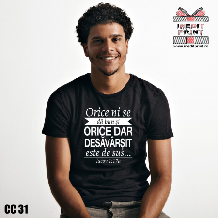 Tricou Verset Iacov 1:17a CC31 [1]