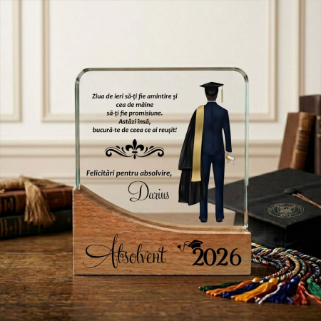 Absolvire - Trofeu personalizat absolvent PP12