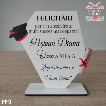 Trofee - Trofeu personalizat ”Absolvent” PP9