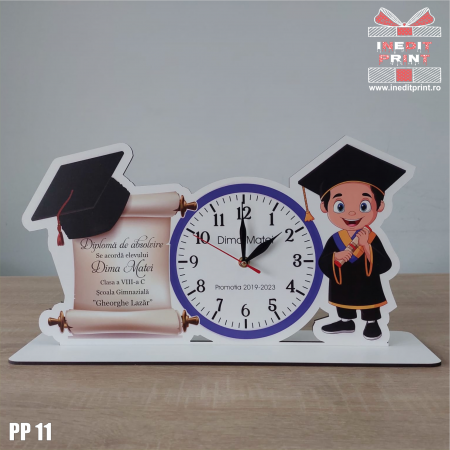 Ceasuri - Trofeu personalizat cu ceas PP11