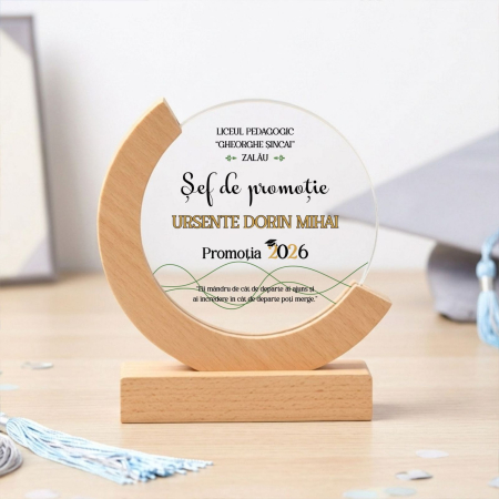 Absolvire - Trofeu personalizat Sef de promotie PP13