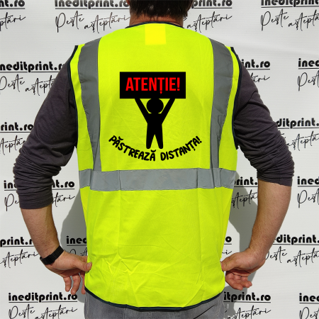 Imbracaminte Reflectorizanta - Vestă reflectorizantă Atenție MANAGER VRM3