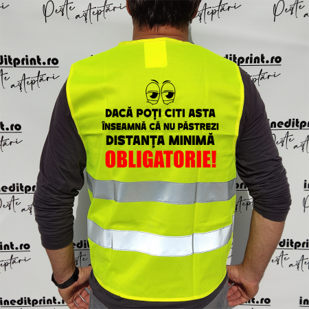 Imbracaminte Reflectorizanta - Vestă reflectorizantă Citit STANDARD VRM2