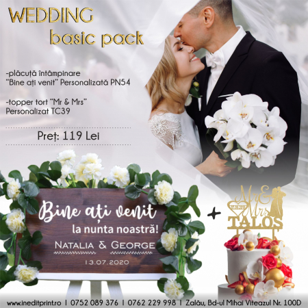Plăcuțe de întâmpinare - Wedding BASIC Pack