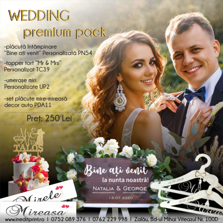 Plăcuțe de întâmpinare - Wedding PREMIUM Pack