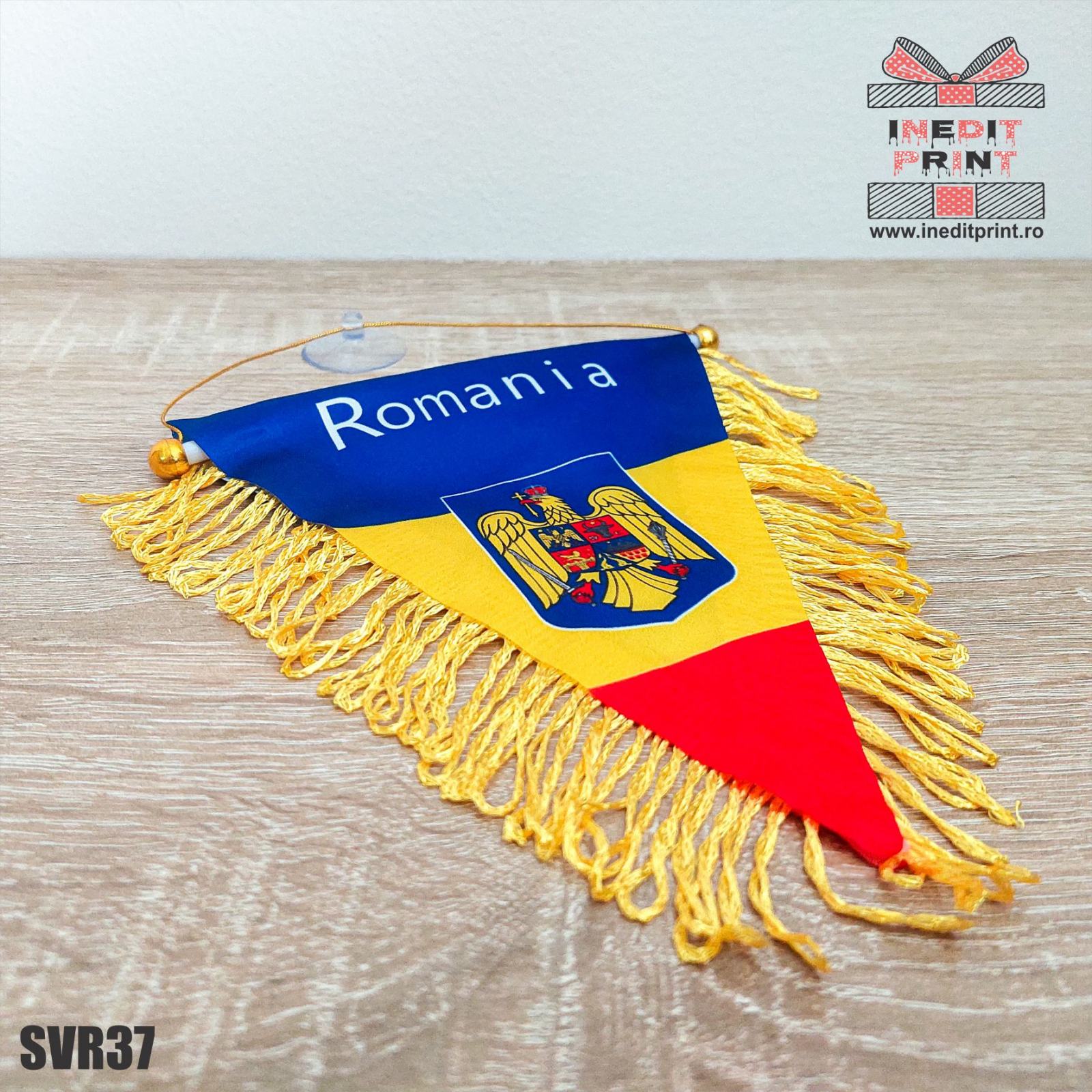 Fanion Vintage Roumanie – Pennant Football équipe Nationale, Banderin Romania Federatia