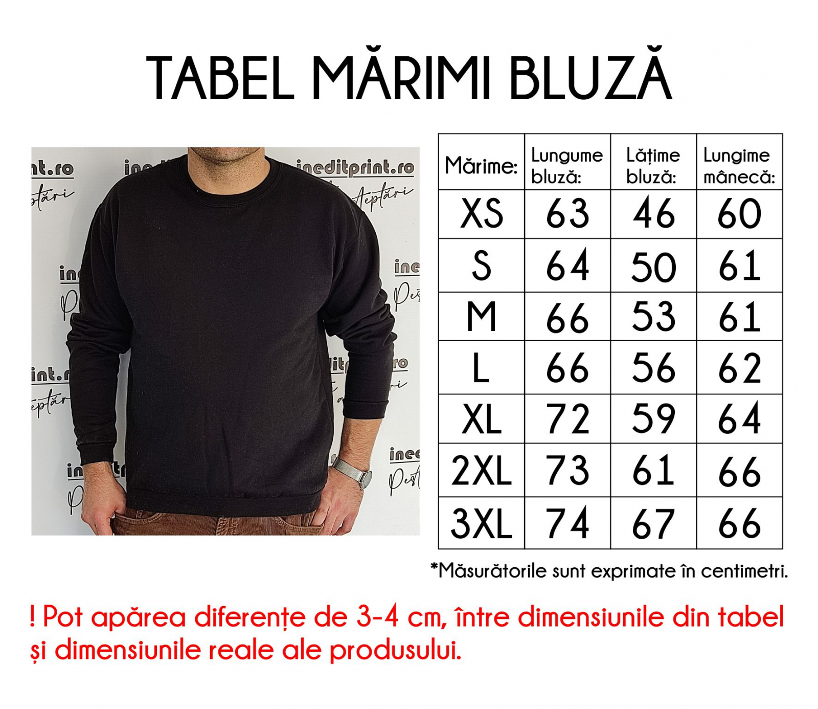 Hanorac, Tricou sau Bluza HBT10 3XL, Bluză albastră