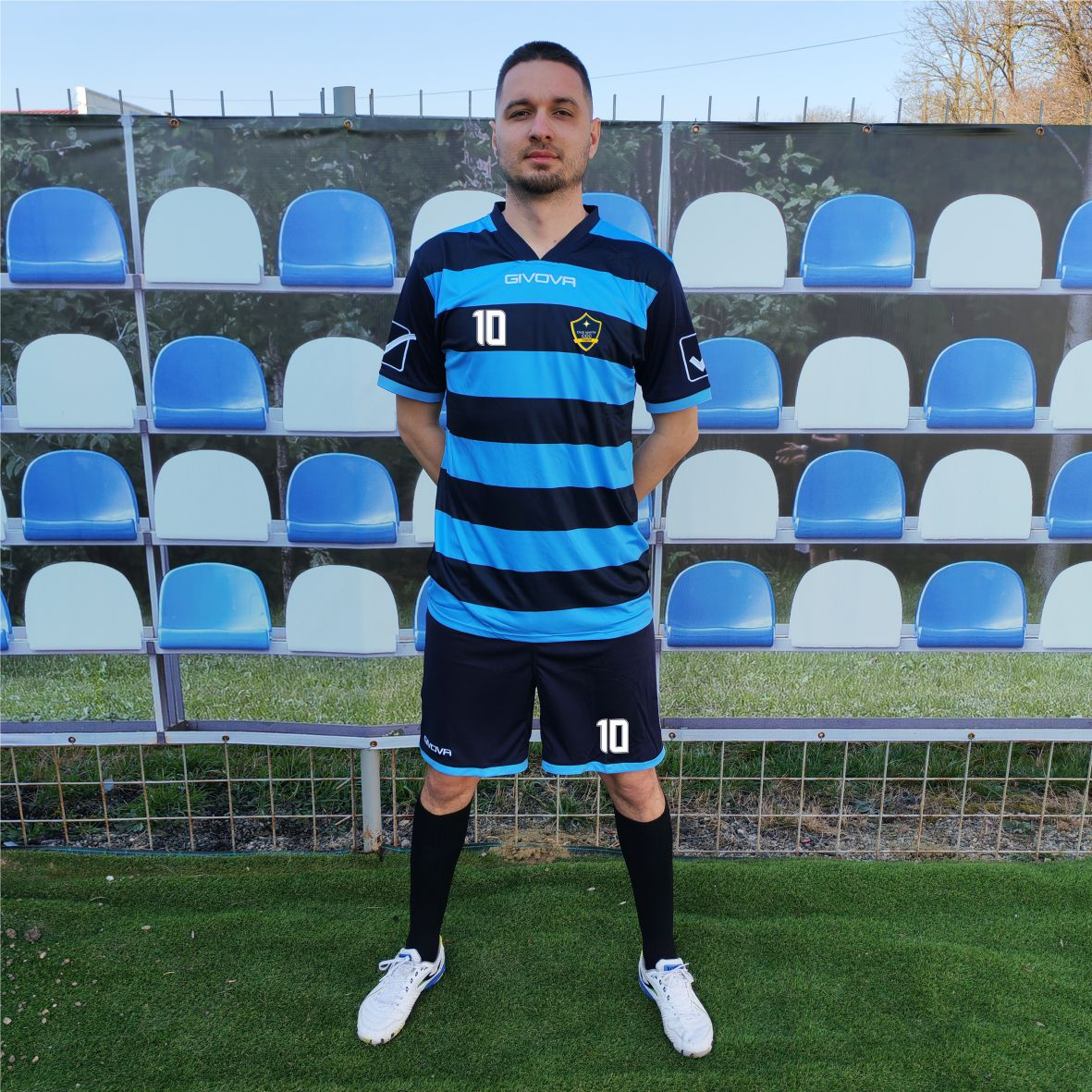 Kit Rugby GIVOVA - KITC42B Bleumarin cu Albastru deschis, XL