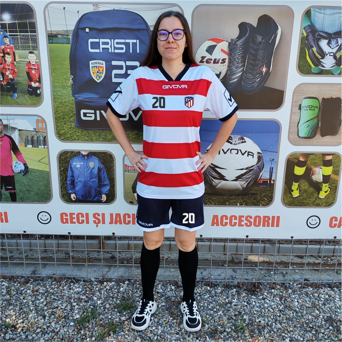 Kit Rugby GIVOVA - KITC42B Alb cu rosu, M