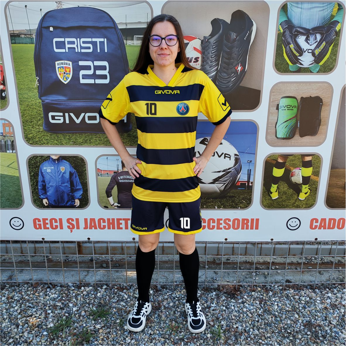 Kit Rugby GIVOVA - KITC42B Galben cu Bleumarin, M