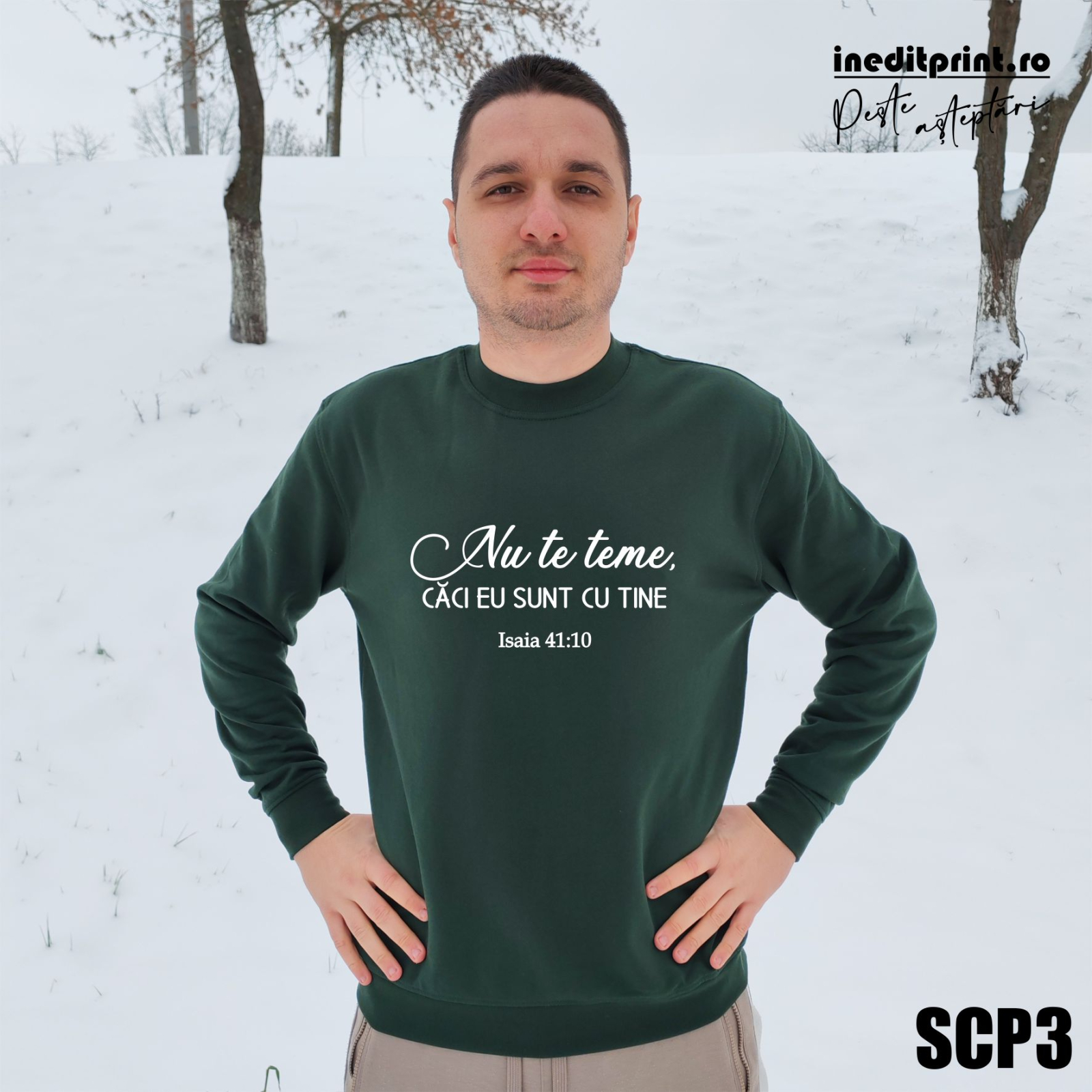 Sweatshirt Filipeni 4:13 SCP4 3XL, Verde