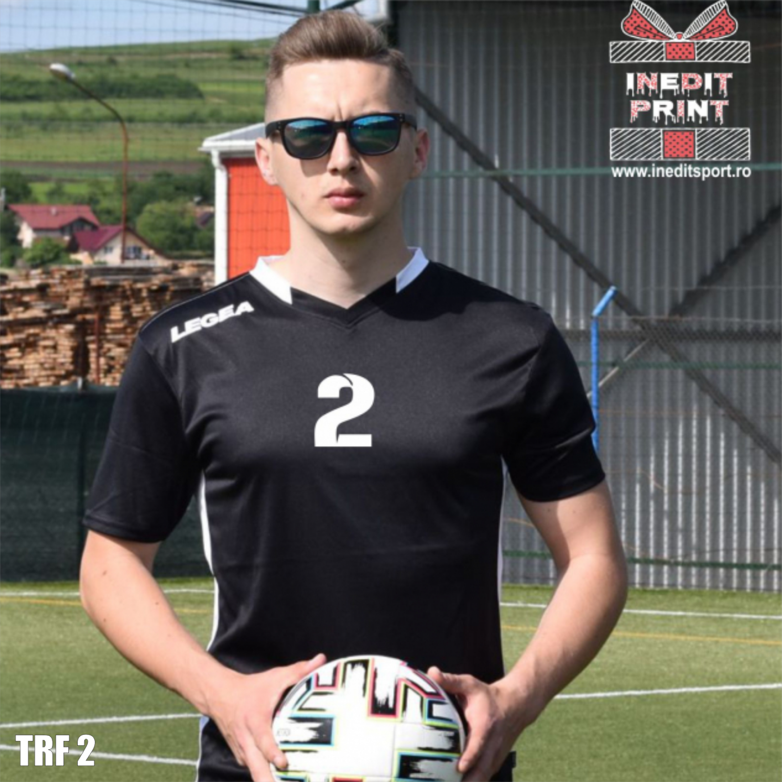 Tricou fotbal copii si adulti LEGEA TRF2 XL, Negru
