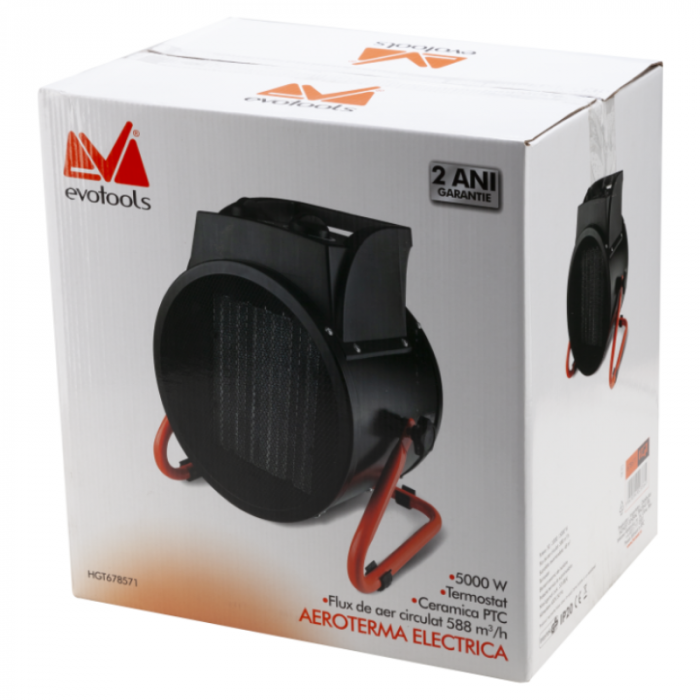 Aeroterma electrica cu rezistenta ceramica EPTO, 5000W, 380-400V [3]