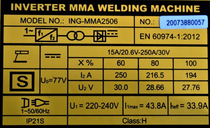 Aparat pentru sudura, Invertor 250A cu Ecran Digital - INGCO ING-MMA2506 [3]
