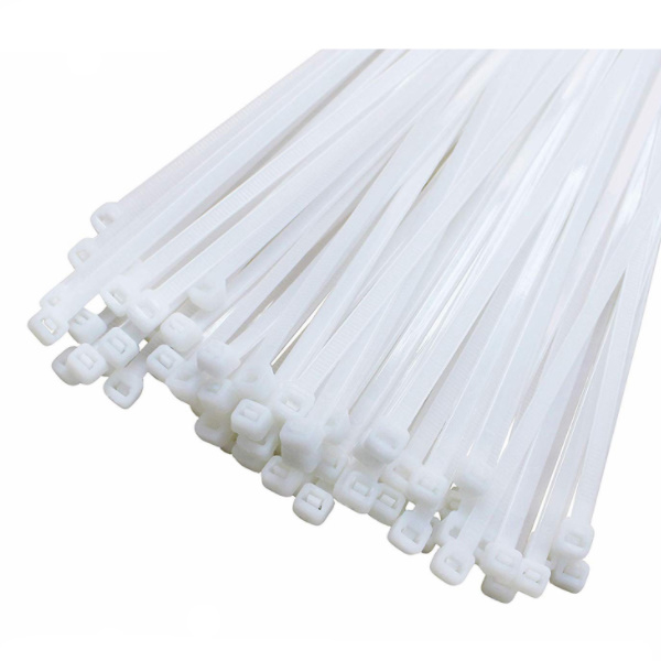 Clema, colier din plastic alb, soricel 3.6 x 200mm [6]