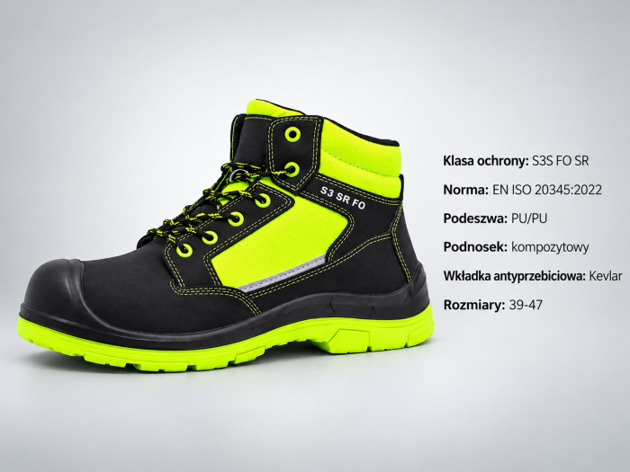 Bocanci de protectie S3S, bombeu compozit si lamela Kevlar [2]