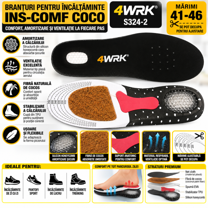 Branturi pentru incaltaminte, INS-COMF COCO S324-2 [3]