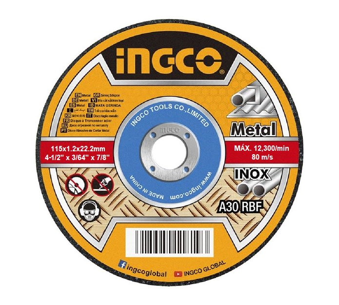 Disc abraziv, panza debitare metal 115mm - INGCO MCD1211550 [1]