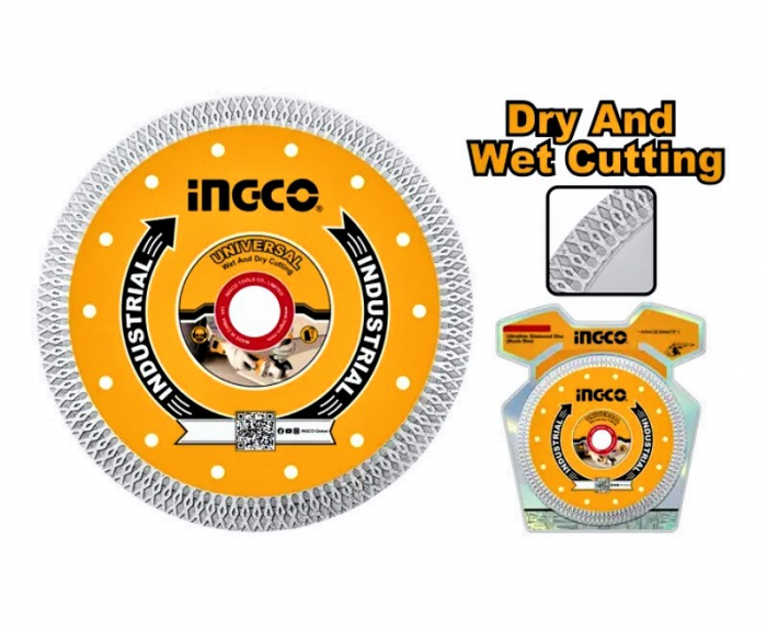 Disc diamantat 125mm Ultra Subtire, Industrial - INGCO DMD081251HT [2]