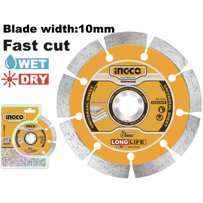 Disc diamantat intrerupt, segmentat INGCO [3]