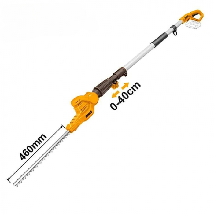 Fierastrau telescopic de taiat gard viu, crengi pe acumulator, 20V [2]