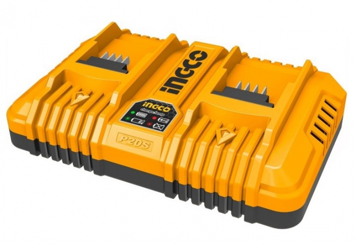 Incarcator rapid dublu, 20V, Li-ion, statie de incarcare acumulatori - INGCO  FCLI2024 [2]
