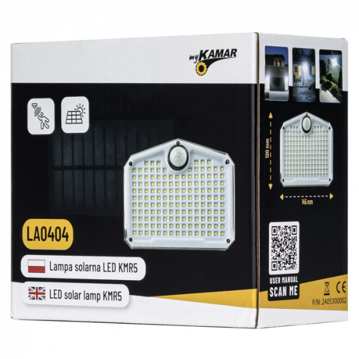 Lampa solara cu cablu, 153 x LED, cu telecomanda [15]
