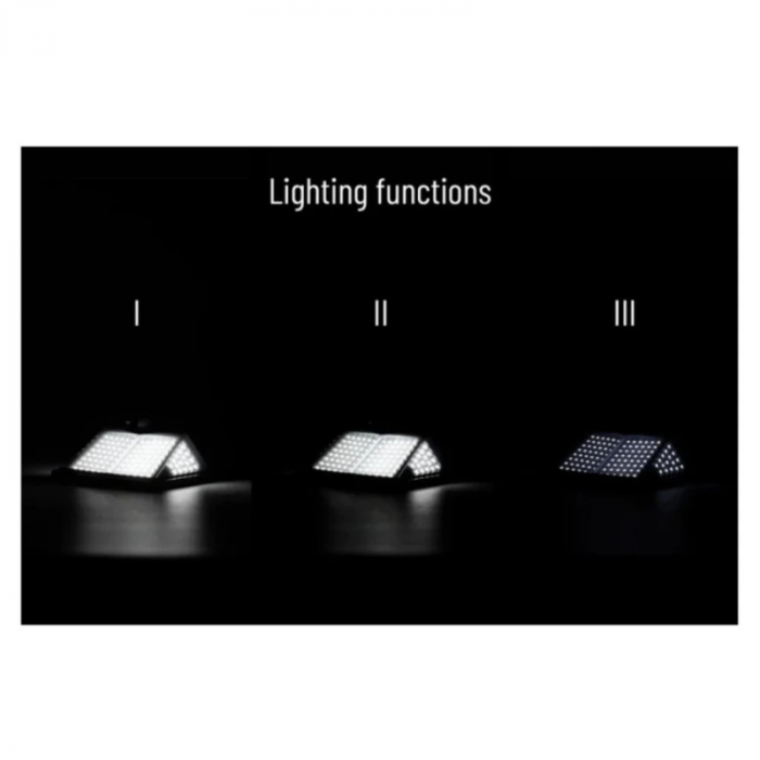 Lampa solara cu LED si senzor miscare, 128 LED-uri [5]