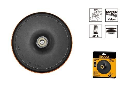 Placa, suport disc hartie abraziva, rotunda cu scai, sistem velcro, 180mm - INGCO APP0111801 [2]