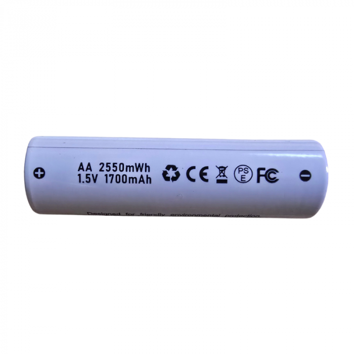 Set 2 acumulatori AA 1733mAh/2500mwh, USB-C [4]
