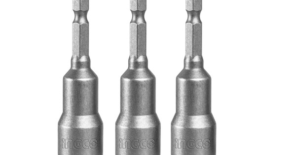 Set 3 buc. cheie tubulara magnetica 14'', cap hexagonal 13mm x 65mm - INGCO AMN1331 [2]