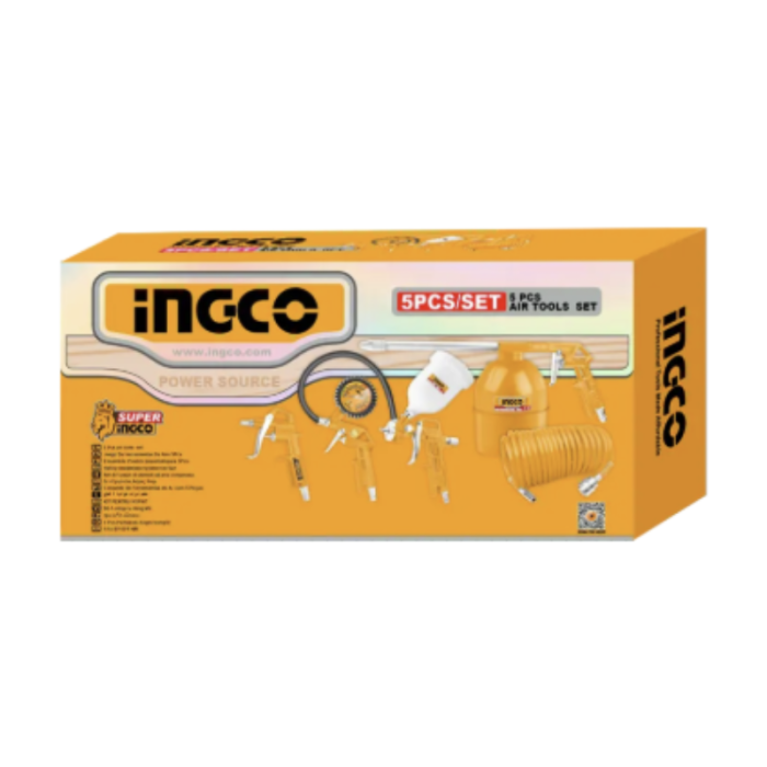 Set accesorii aer comprimat, vopsit, suflat, pistol cu vas sus - INGCO AKT0053 [9]