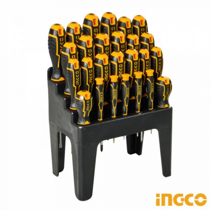 Set surubelnite, 26 piese cu suport - INGCO HKSD2628 [3]