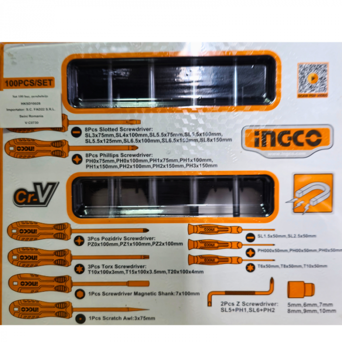 Set Surubelnite si Biti, 100 buc cu suport [5]