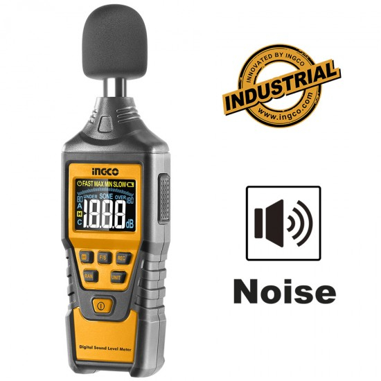 Sonometru (fonometru) digital profesional acustic pentru masurarea nivelului de sunet - INGCO HETSL01 [4]