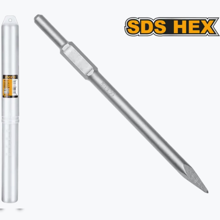 Spit cu prindere HEX, pentru ciocan demolator 30 x 41mm - INGCO DBC0314101 [1]