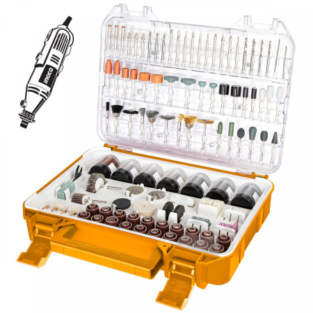 Accesorii minifreza, multifunctionala 410 piese - INGCO AKMG4101 [1]
