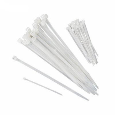Feronerie, Cantare si accesorii - Clema, colier din plastic alb, soricel 9.00 x 600mm