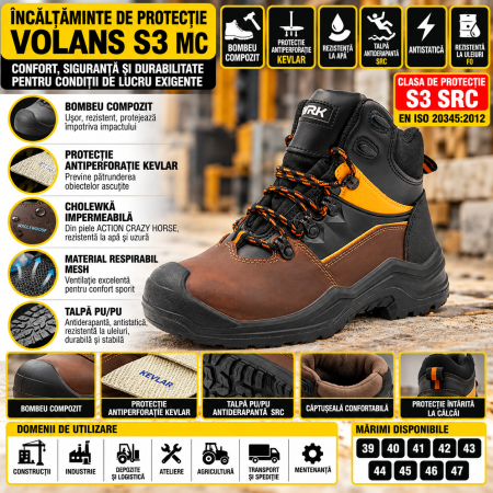 Bocanci de protectie, VOLANS S3 [5]