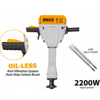 Rotopercutoare si demolatoare - Ciocan demolator 2200w, 75J - INGCO PDB22001